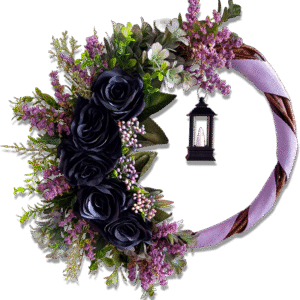 Guirlanda Nocturne: Elegância intensa e mistério sofisticado para entradas memoráveis